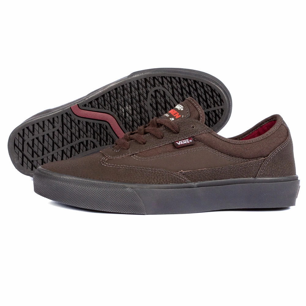 Vans - Curren Caples (Dark Brown) metatarsal - support running shoes Sustainable Outsole Material