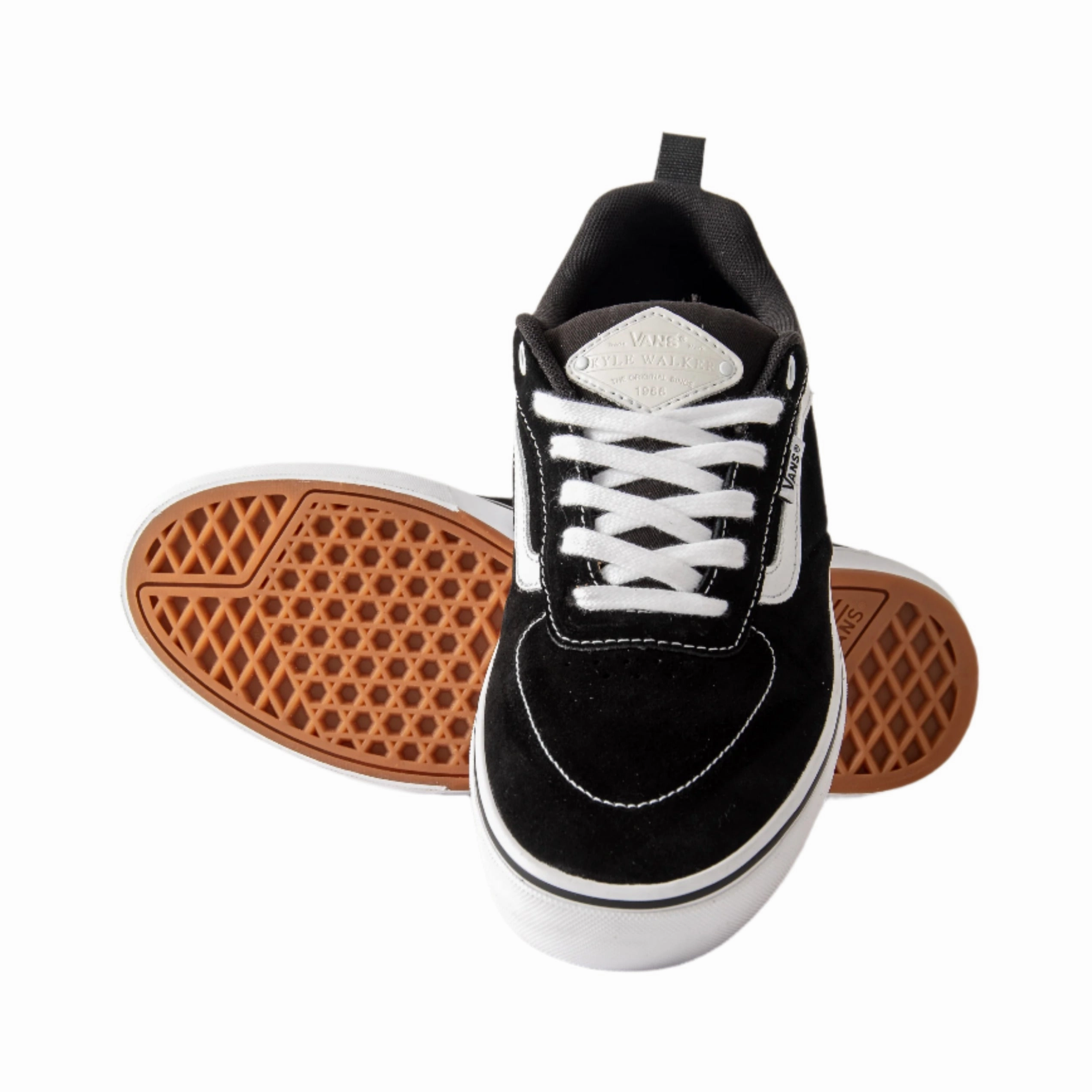 Vans - Kyle Walker (Black/White) matte leather shoes