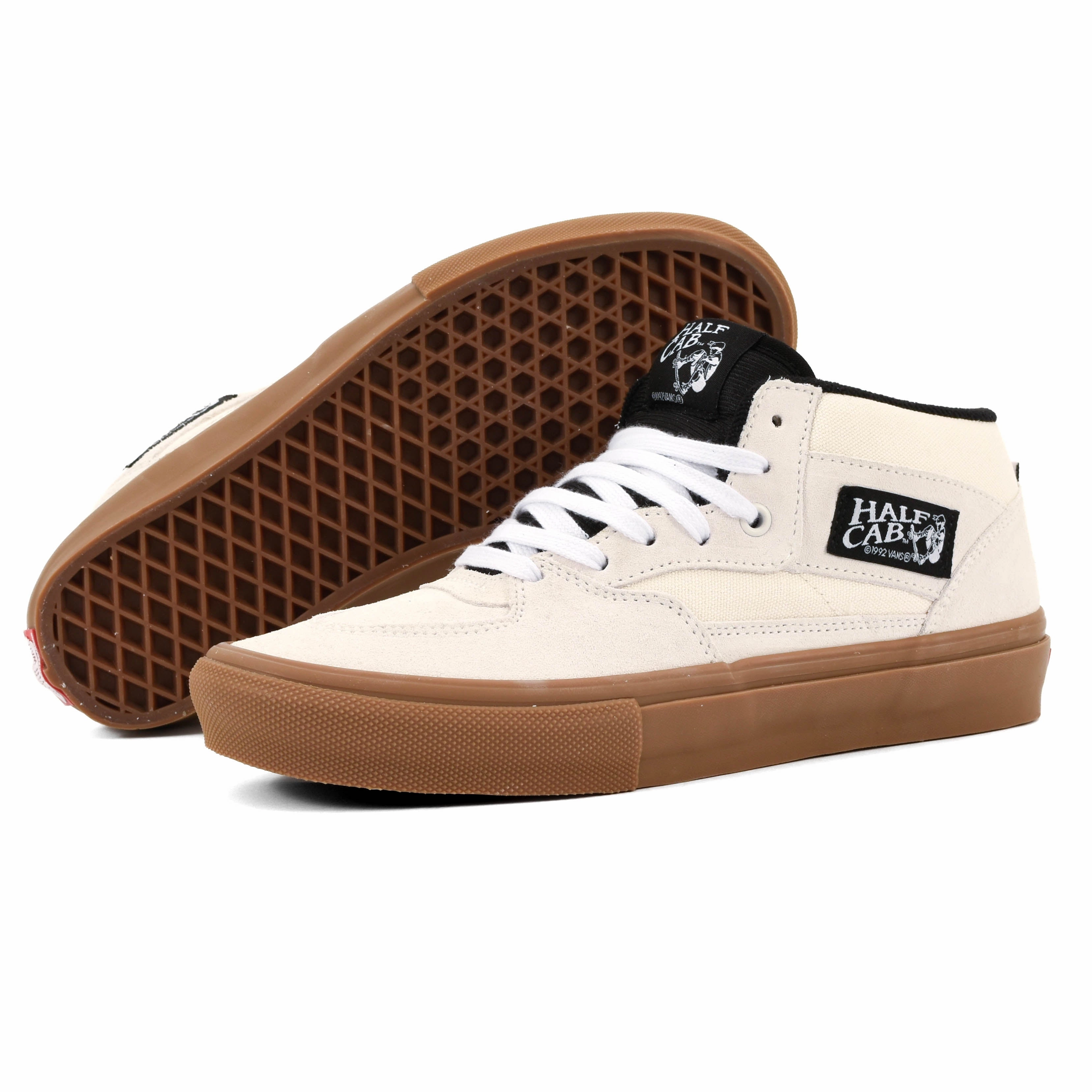 Vans - Skate Half Cab (Antique White / Gum) Hyper Elastic Padding Ultra Flexibility