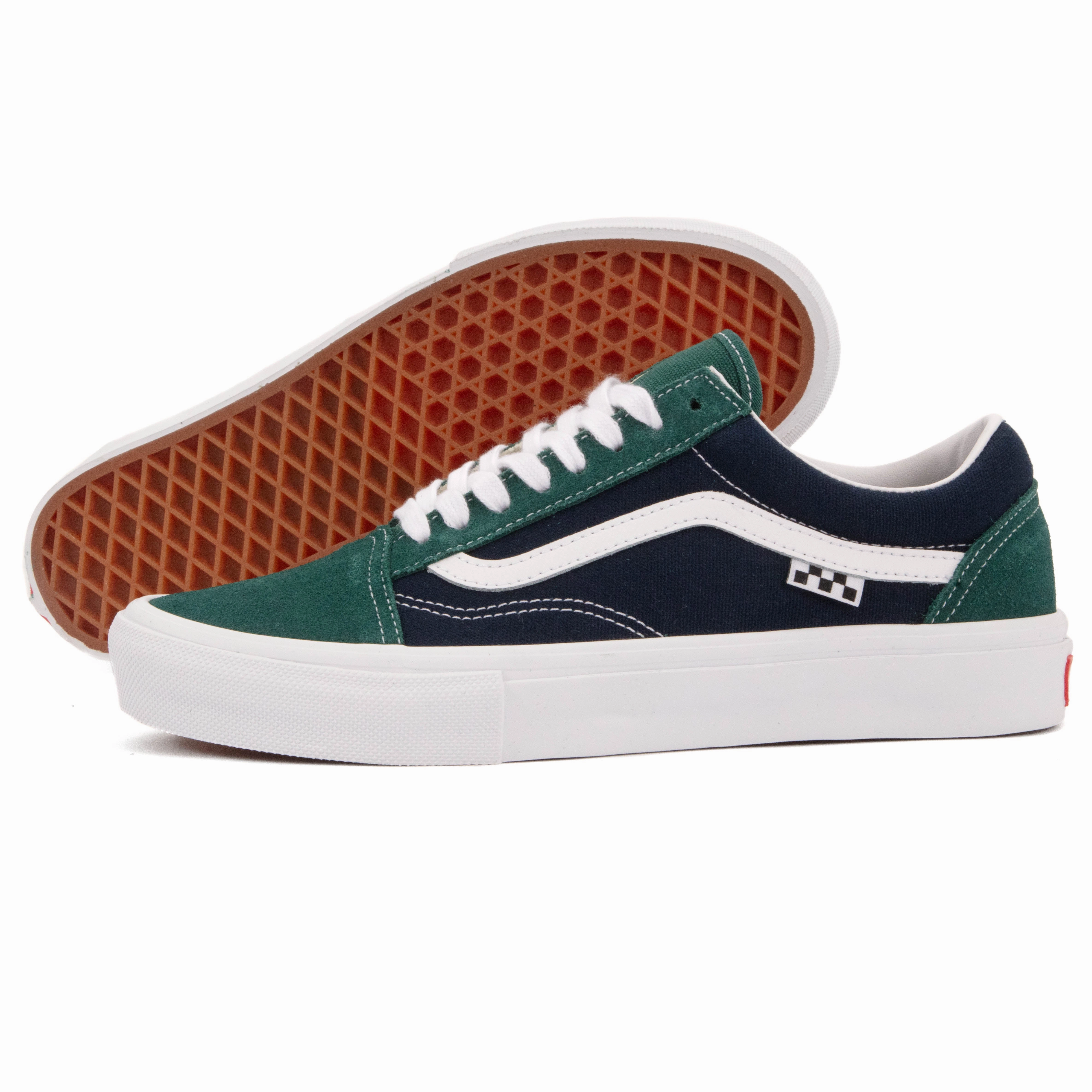 Vans - Skate Old Skool (Blue/Green) solid - colored shoes