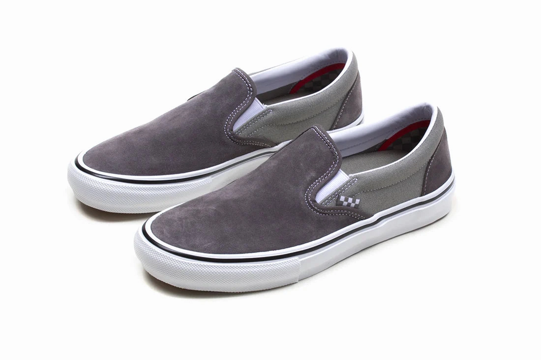 Ergonomic Heel Cup Hydraulic Ventilation System Vans - Skate Slip-On (Granite/Rock)