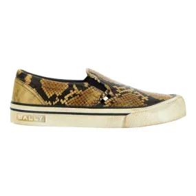 Urban Essential Bally Leory 6304242 Women's Snakeskin-Effect Leather Sneakers