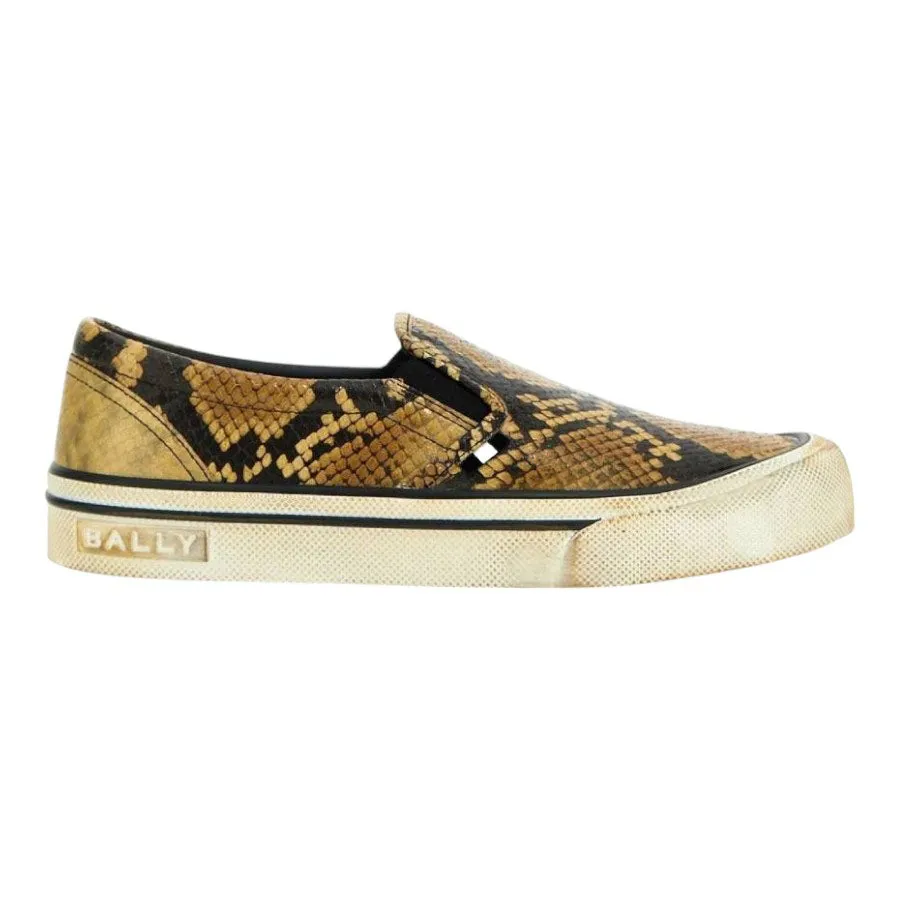 Urban Essential Bally Leory 6304242 Women's Snakeskin-Effect Leather Sneakers