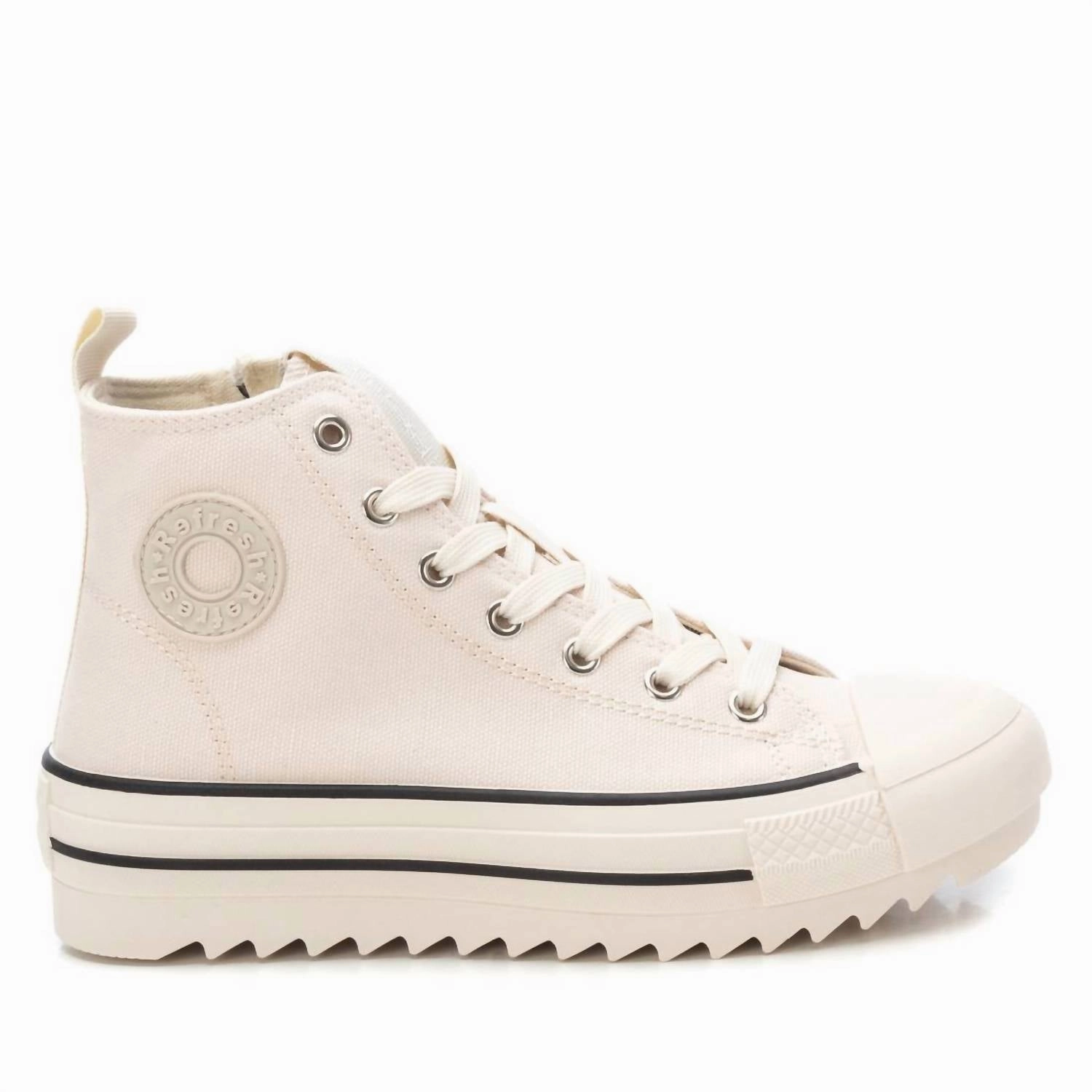 Plush Fit Secure Grip Women's Casual High Top Sneakers In Light Beige