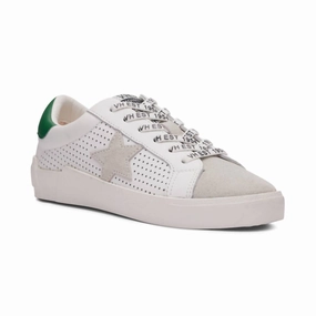 Foot alignment Women's Rollin 4 Sneaker In White/green
