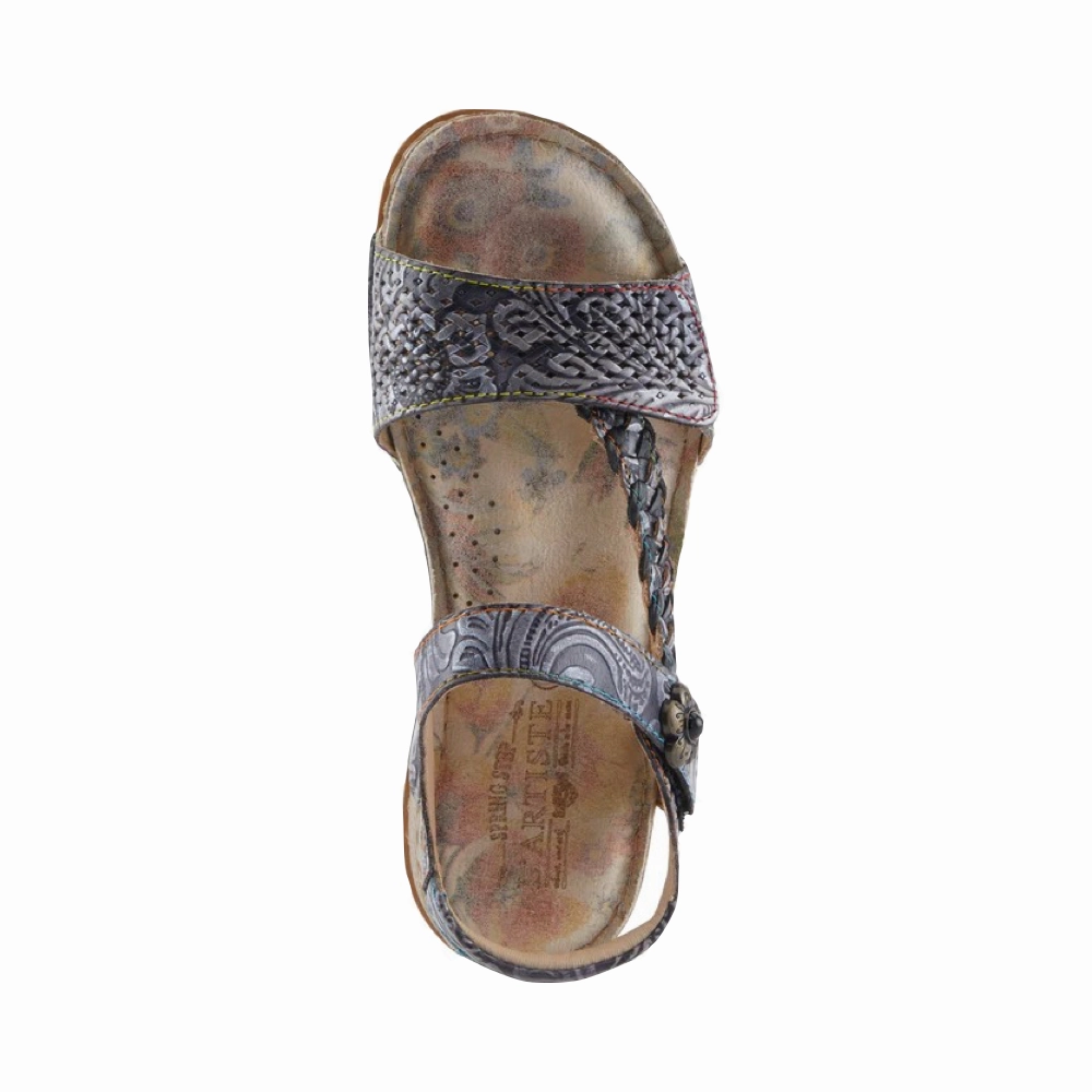 Live Soft Bare Wear Spring Step Women's Popular Sandal in Black Multi