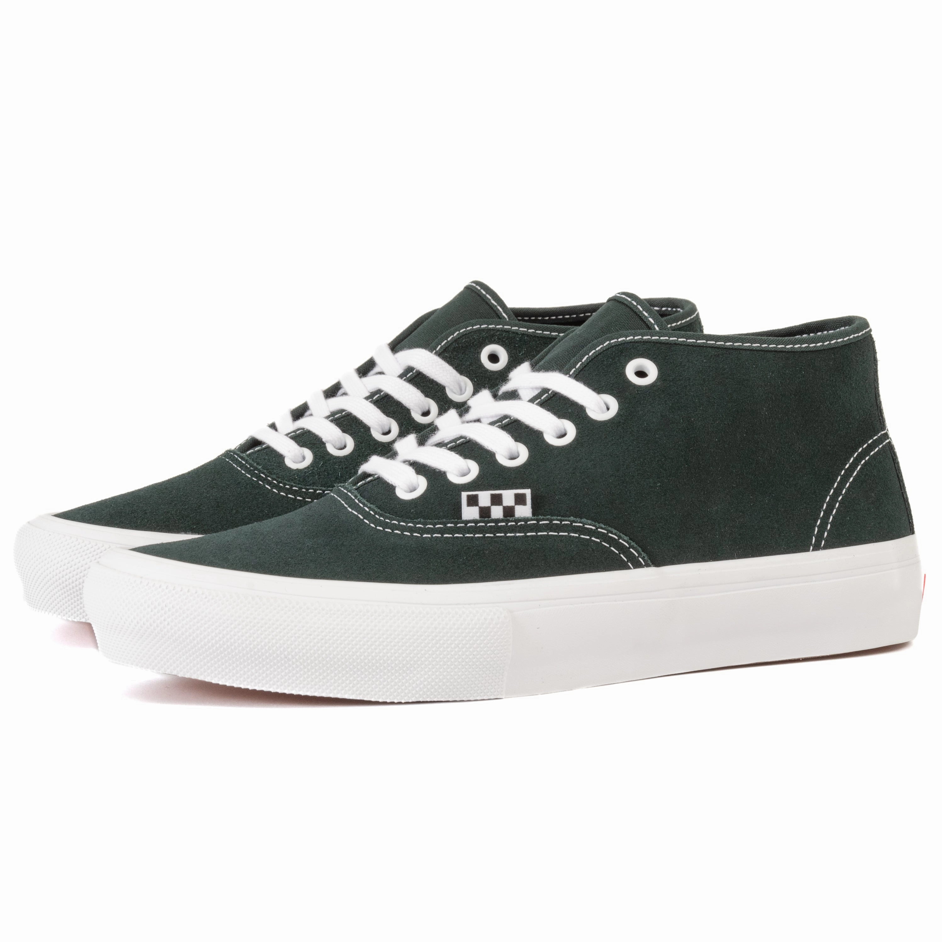10K runs Lightweight EVA Foam Vans - Skate Authentic Mid (Dark Forest) *SALE