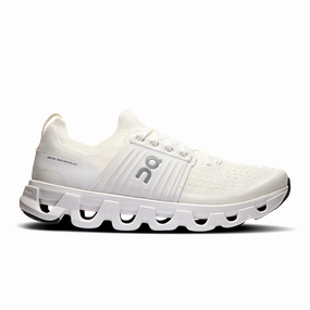On Running Men's Cloudswift 4 Shoes - White / White running in a bascule bridge area shoes