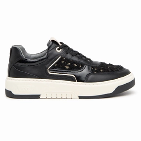 Women's Guanto Sneakers In Nero Recycled Mesh Upper