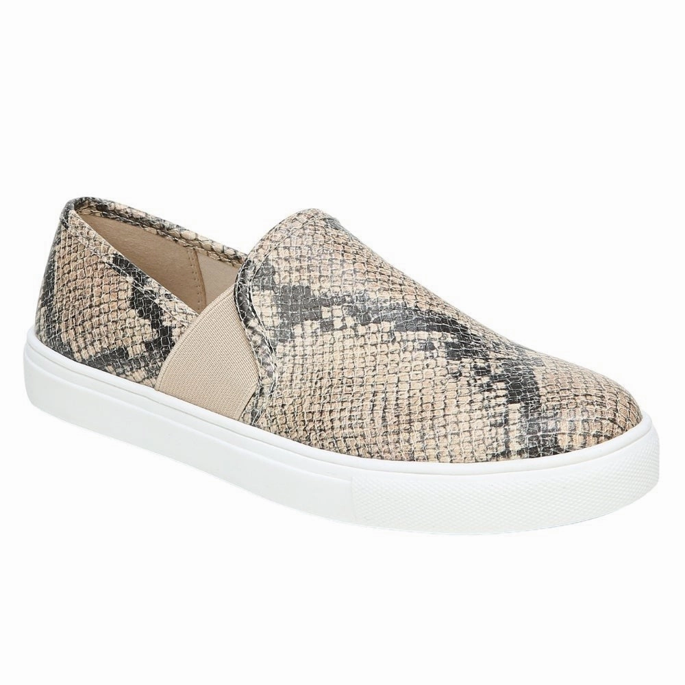 Comfortable Workout ToeProtection FergalicioBy Fergie Stevie Sneakers Women's  Beige Slip-On Shoes JOBB584