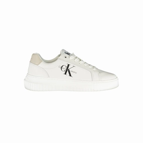 Calvin Klein Chic Lace-Up Sneakers with Contrast Women's Details Torsional Stability