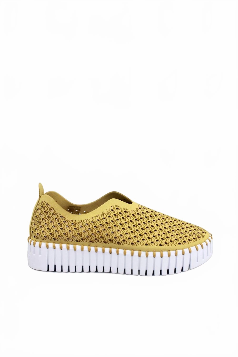 Women's Tulip 3373 Platform Sneaker In Citronella Padded collar