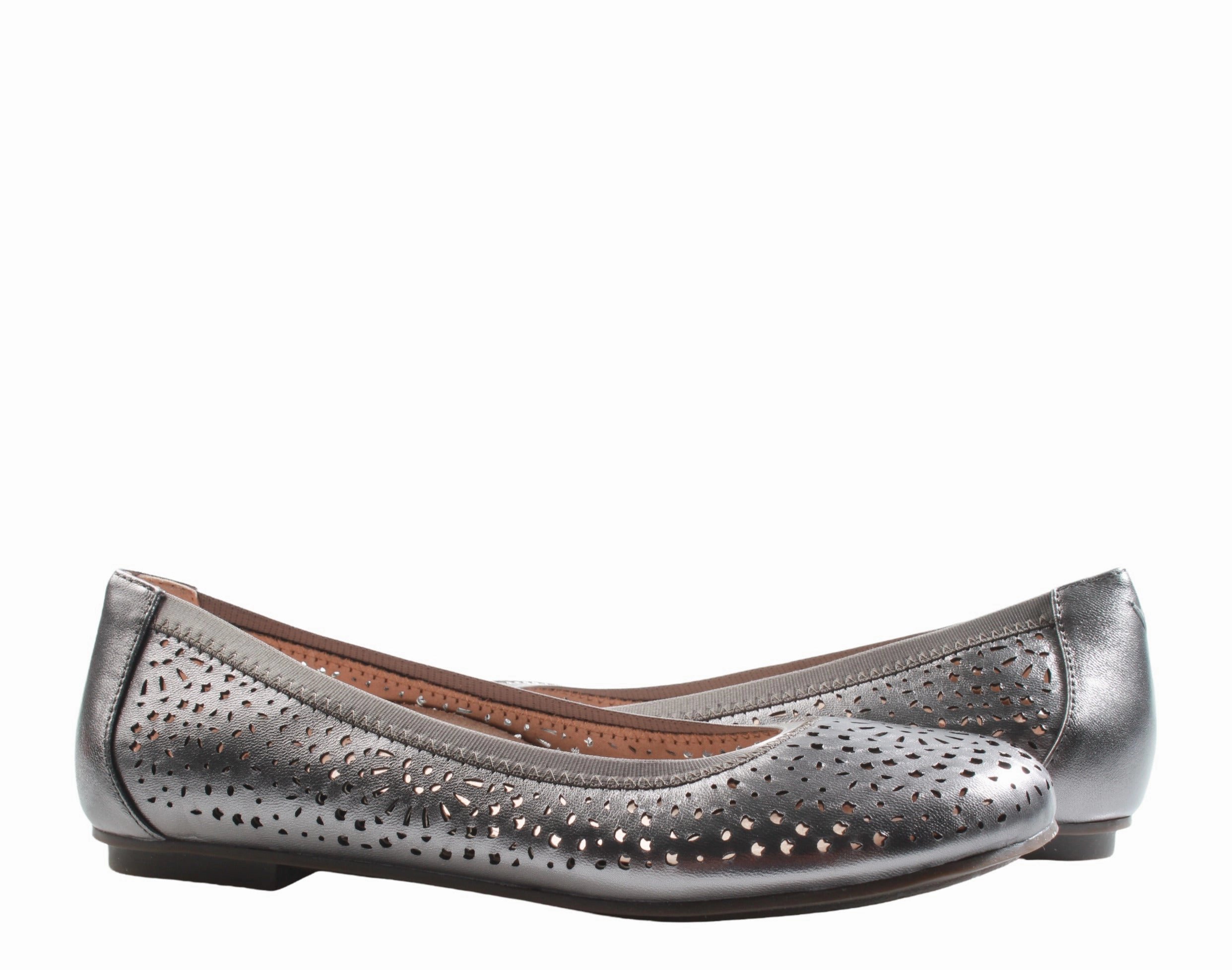 All Day Vionic Women's Robyn Pewter Perf Ballet Flats 10011128-030