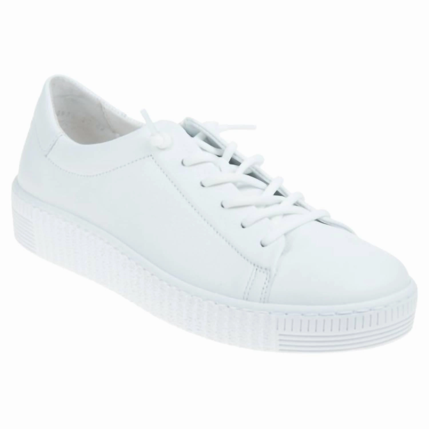 Women's Sneaker In White Foam Backing NonSlip