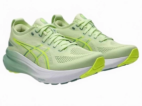 Dynamic Flexibility Durable Lace System Women??S Gel-Kayano 31 Running Shoes - Wide In Cool Matcha/light Celadon