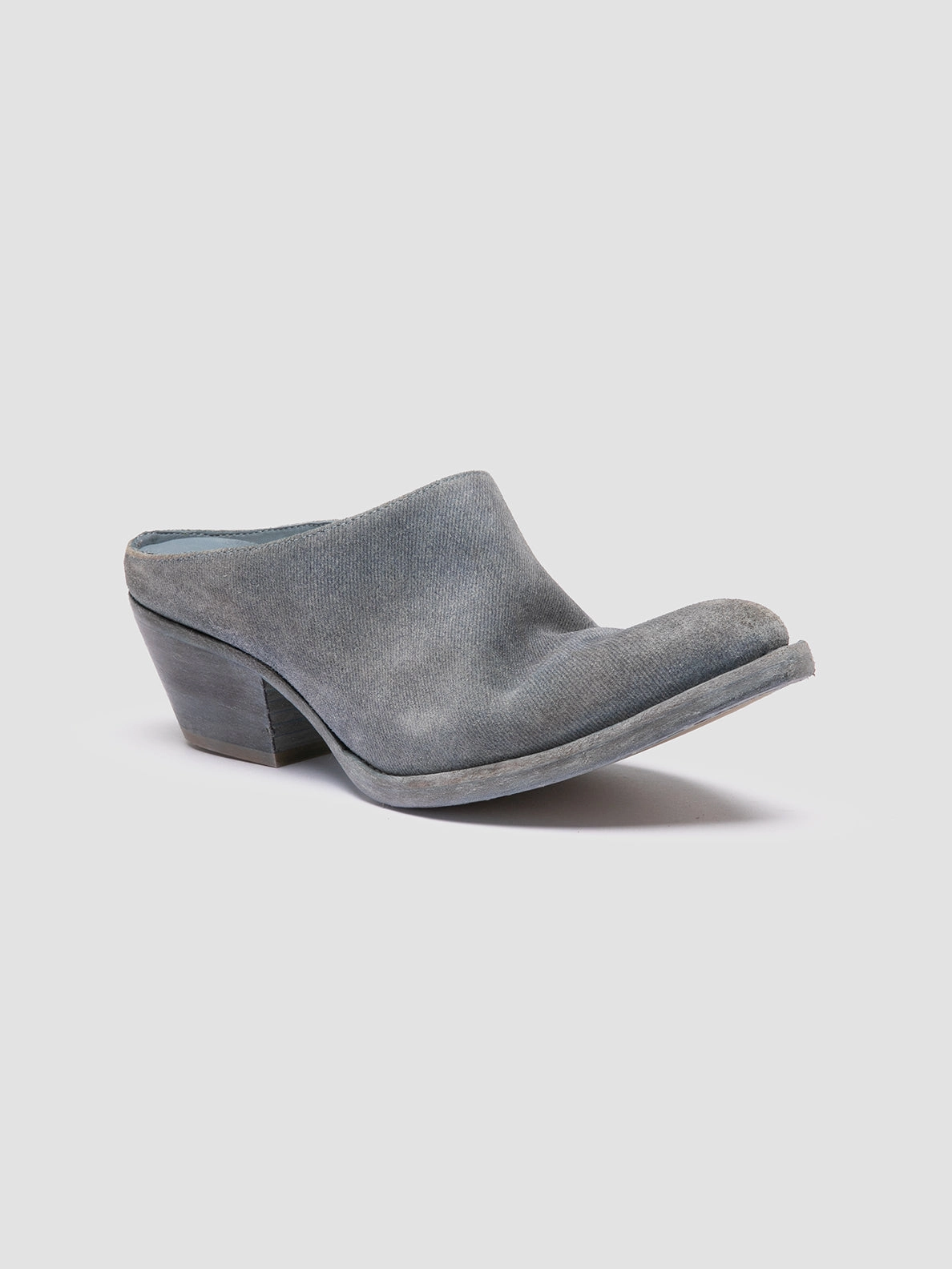 WANDA DD 101 - Blue Suede Mule Classic Look