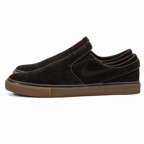 Nike SB - Janoski   Slip (Black/Black Gum) minimalist - feature shoes
