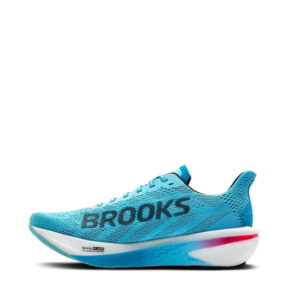 Dynamic Style Slow Hike Brooks Men's Hyperion 2 Sneaker in Crystal Seas/Diva Pink/Black
