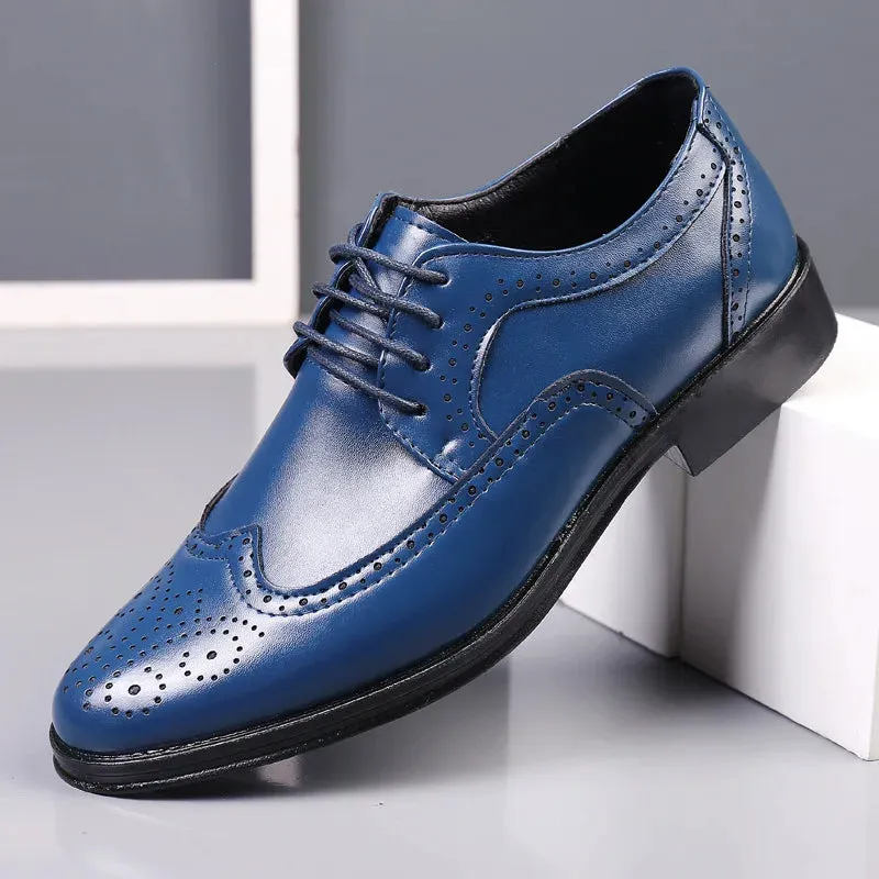 Office Dress Shoes Workplace Style Povi - Affordable Brogue derby dress shoes for men