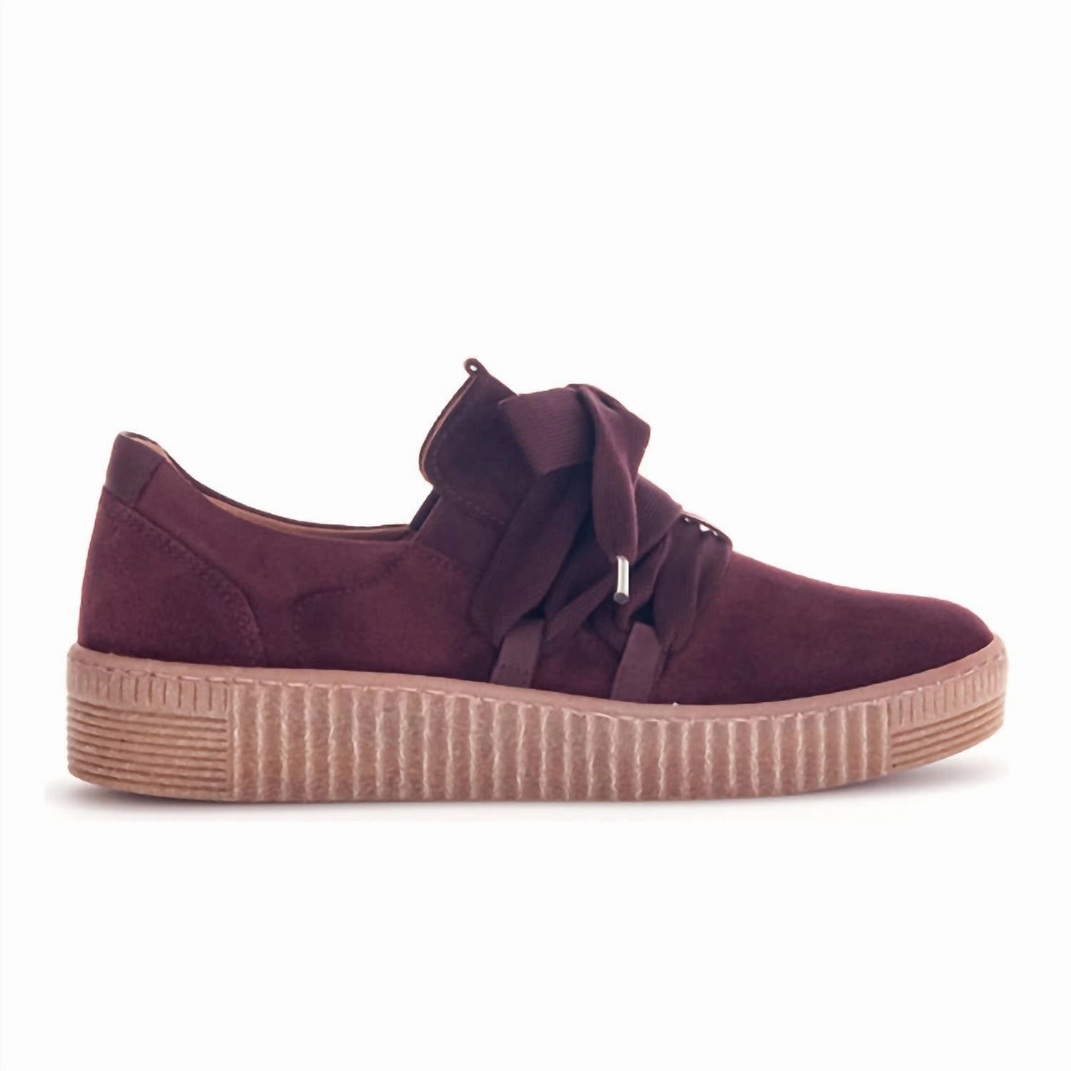 Sculpted Design Ultra-soft comfort Women's Ashley Bow Sneaker In Merlot