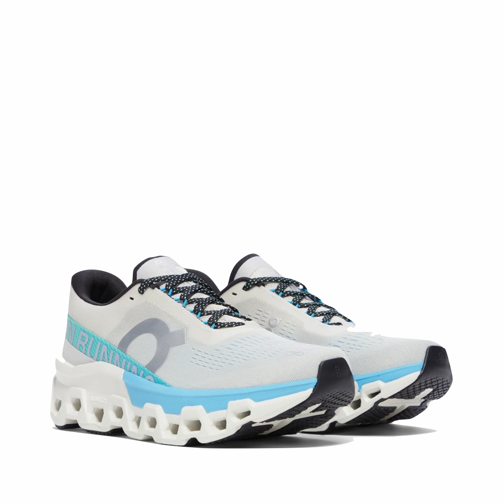 Bounce Back Midsole Leap Step On Women's Cloudmonster 2 Sneaker in Cream/Horizon Blue
