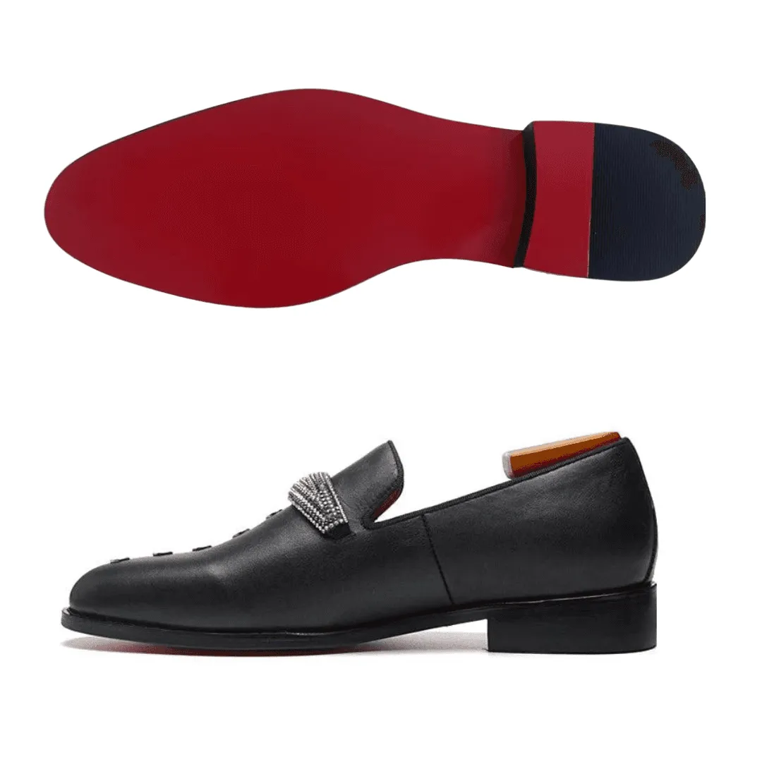 Self Love Luxxone - Red bottom designer leather loafers for men