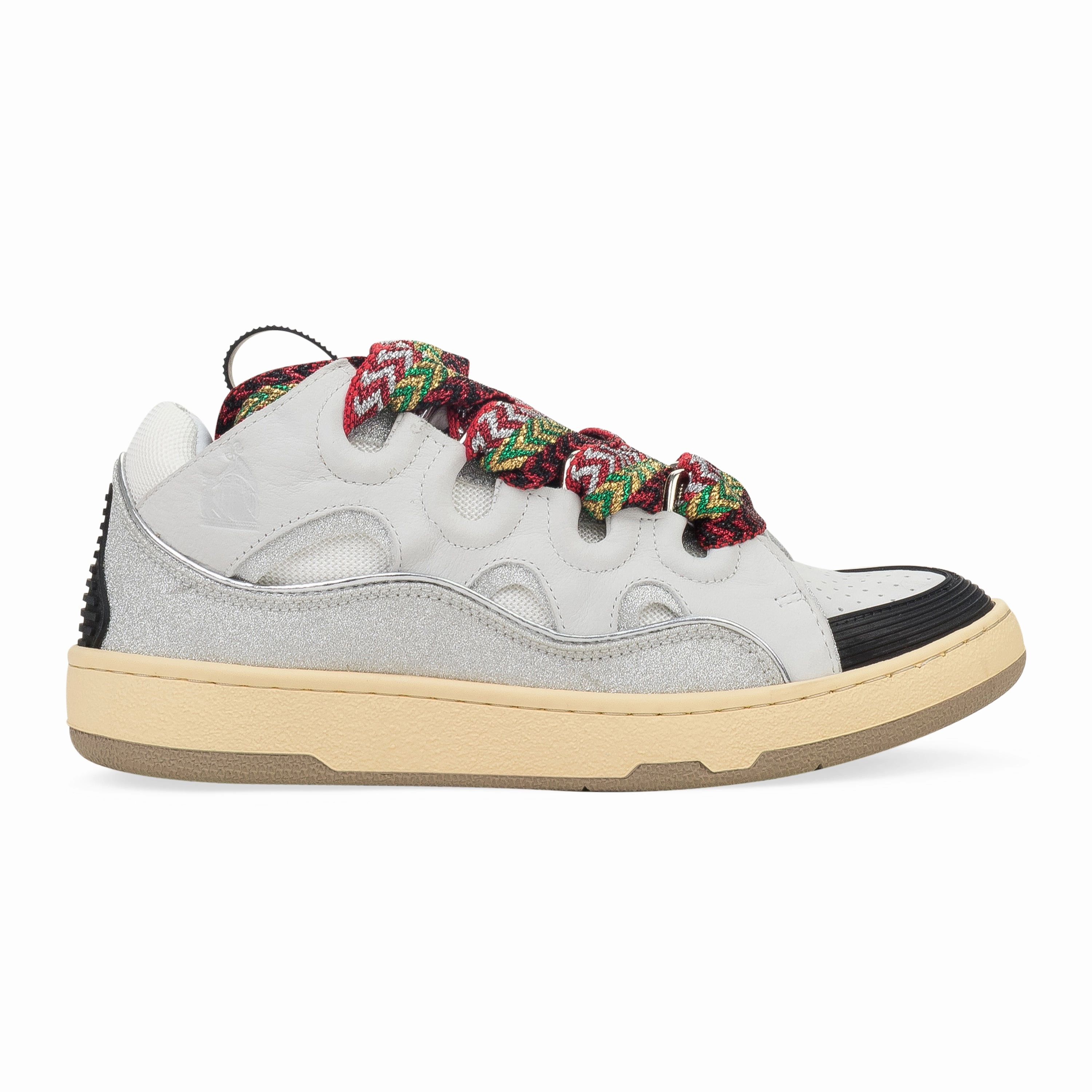 Flexible Arch Support WHITE CURB SNEAKERS