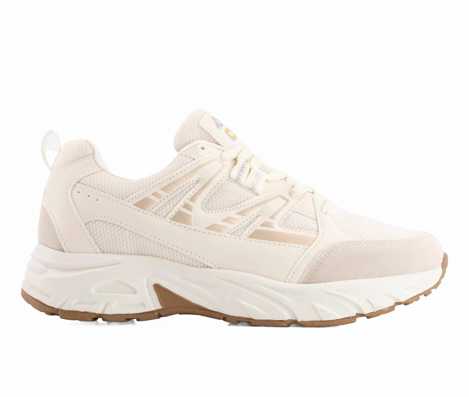 Nonslip Outsole Pressure Dispersion Women's Casual Comfort Sneakers In Beige