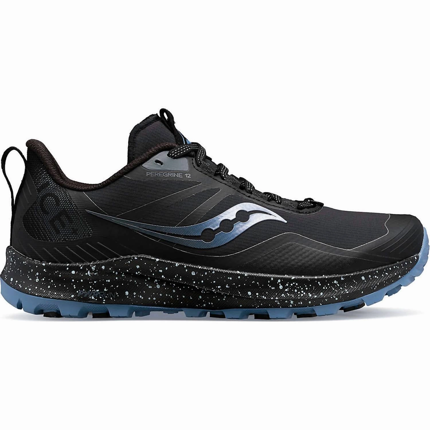 Women's Peregrine Ice  3 Trail Running Sneakers In Black/summit Foam Midsole