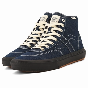 Vans - Skate Crockett Hi Decon (Denim Car Blue/Black) healthy - living