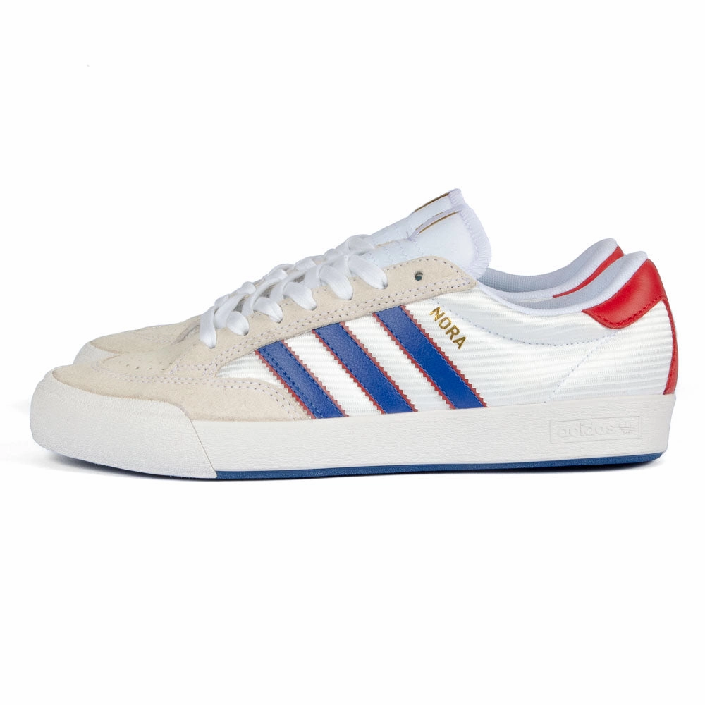 Adidas - Nora (Cloud White/Royal Blue/Better Scarlet) Soft Heel