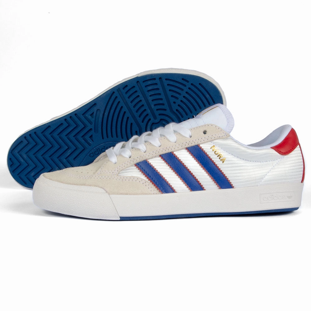 Adidas - Nora (Cloud White/Royal Blue/Better Scarlet) appliqued - finish - design shoes