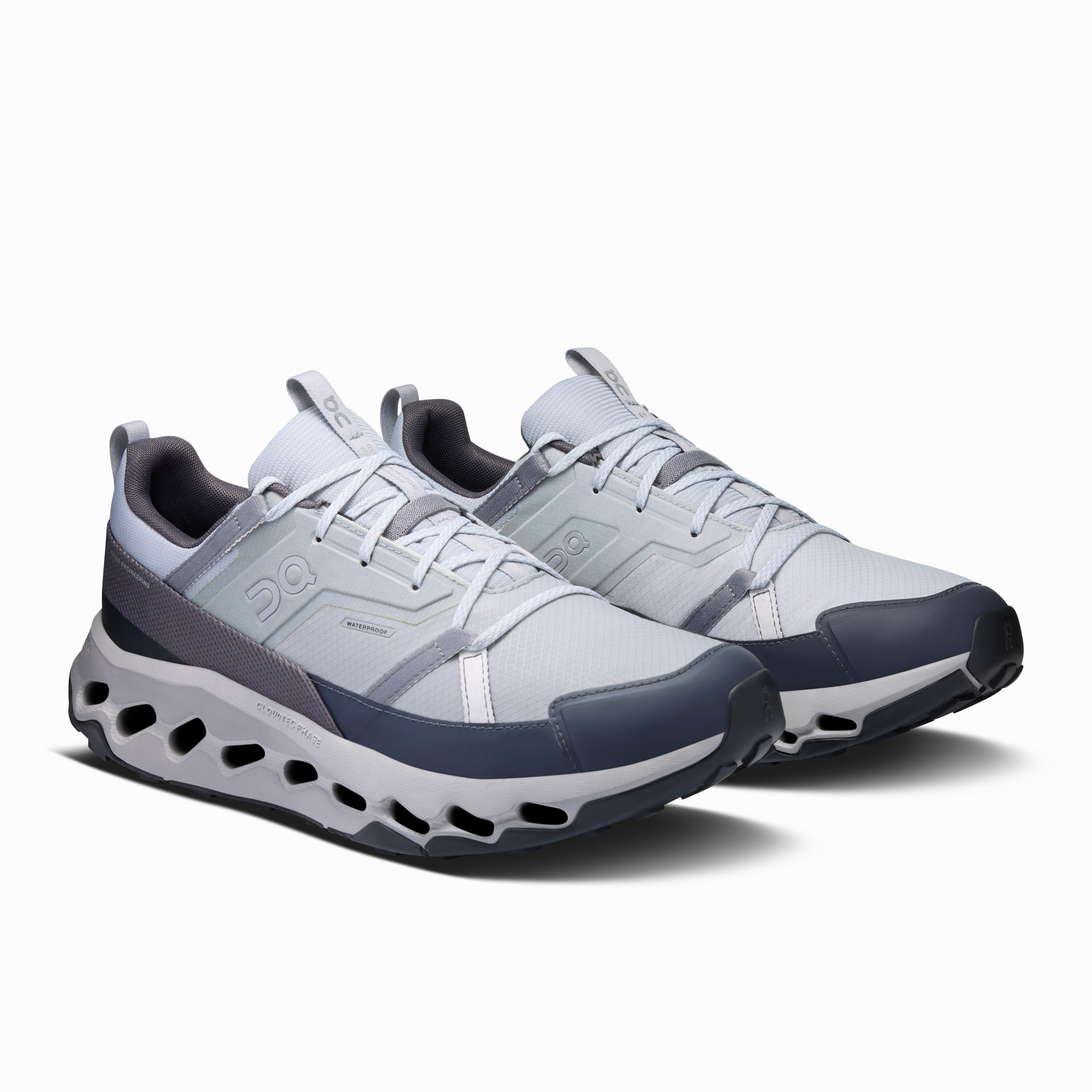 On Running Men's Cloudhorizon Waterproof Shoes - Glacier / Alloy Bounce Technology Reactive Energy Foam