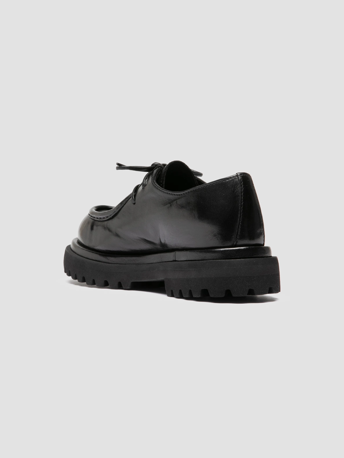 Subtle shade Effort Style WISAL DD 125 - Black Leather Derby Shoes