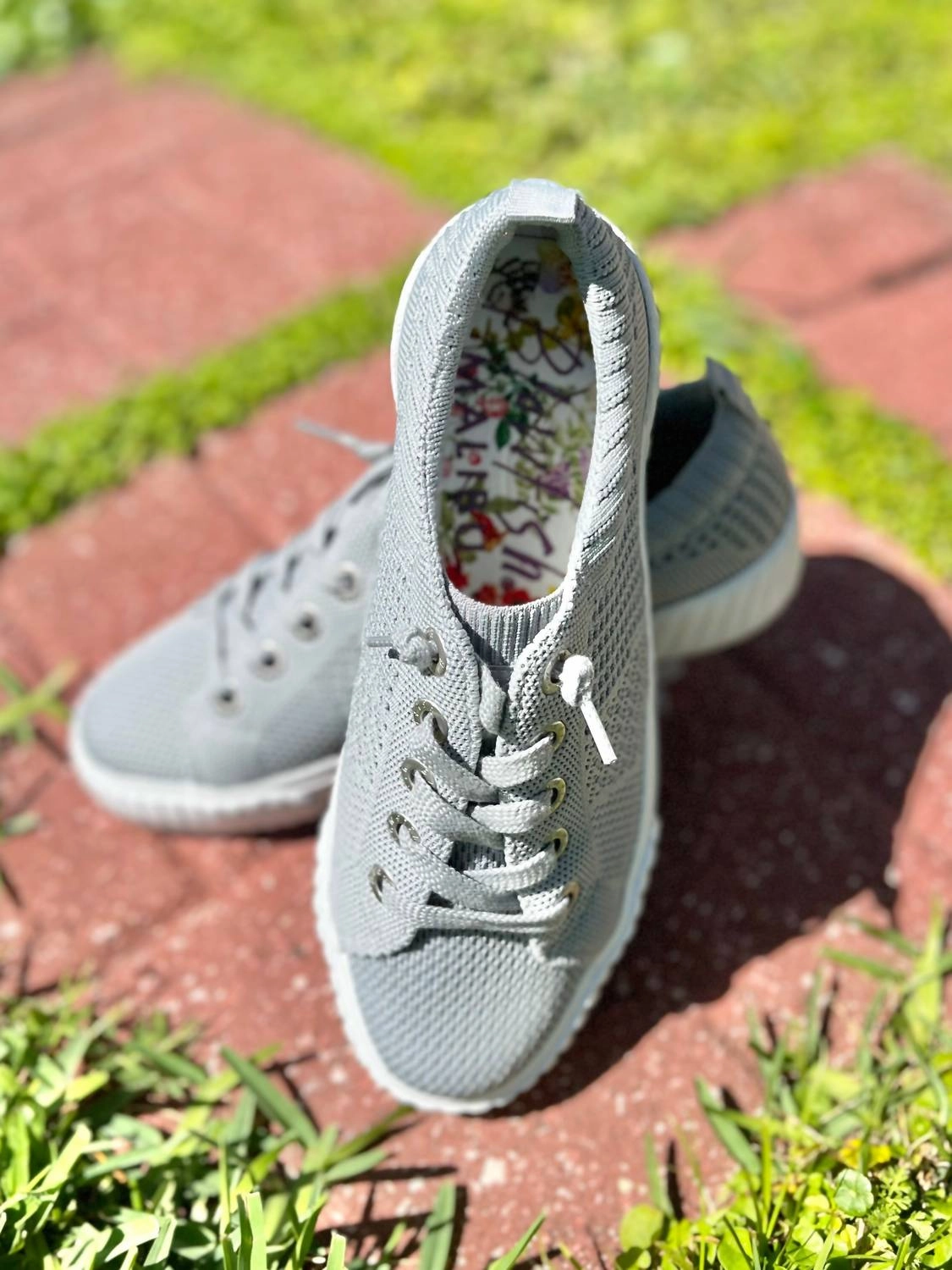 Wistful Weave Sneaker In Gray Orthotic Compatible Street Movement