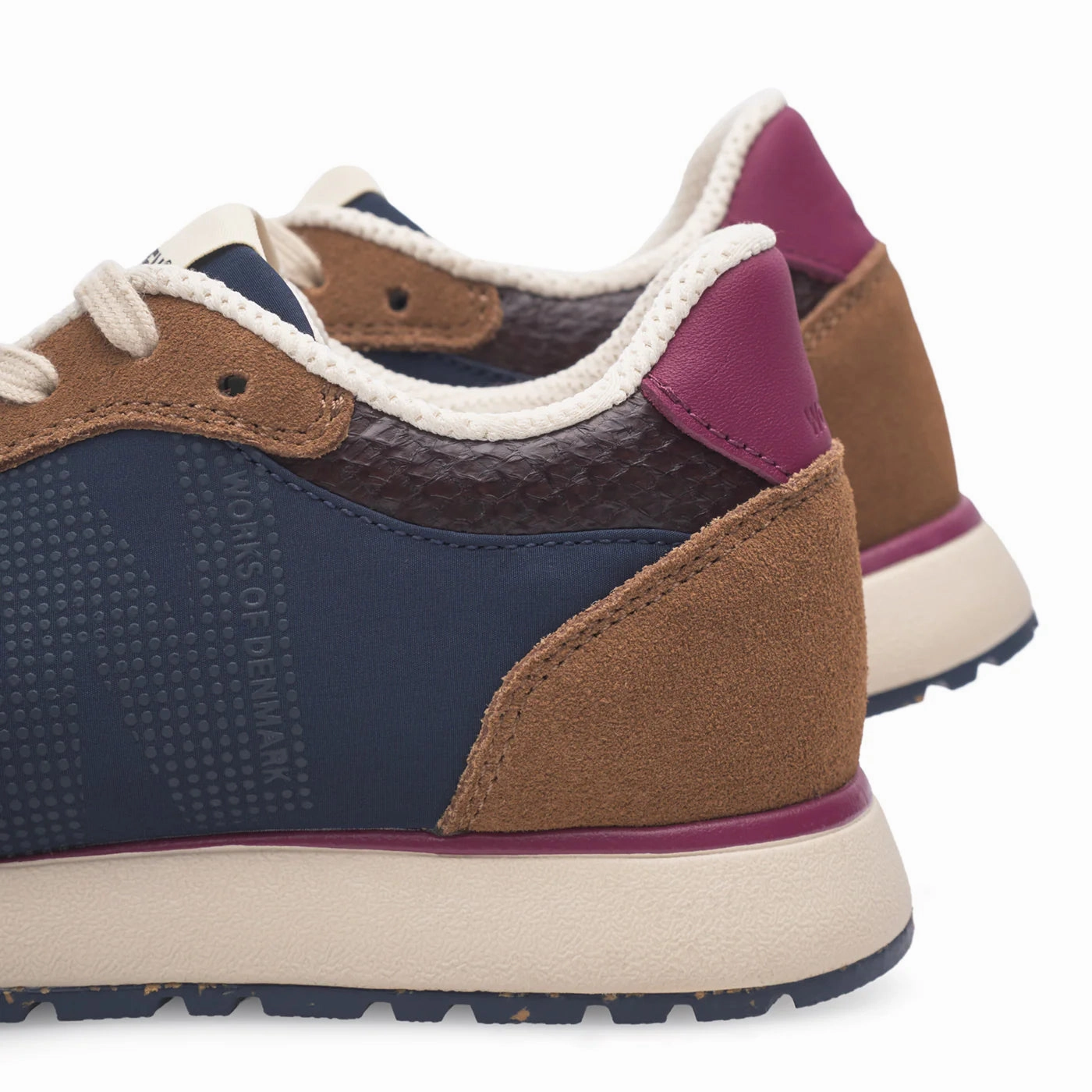 Woden Women's Ronja Sneaker in Caramel Multi On Duty Port Walk