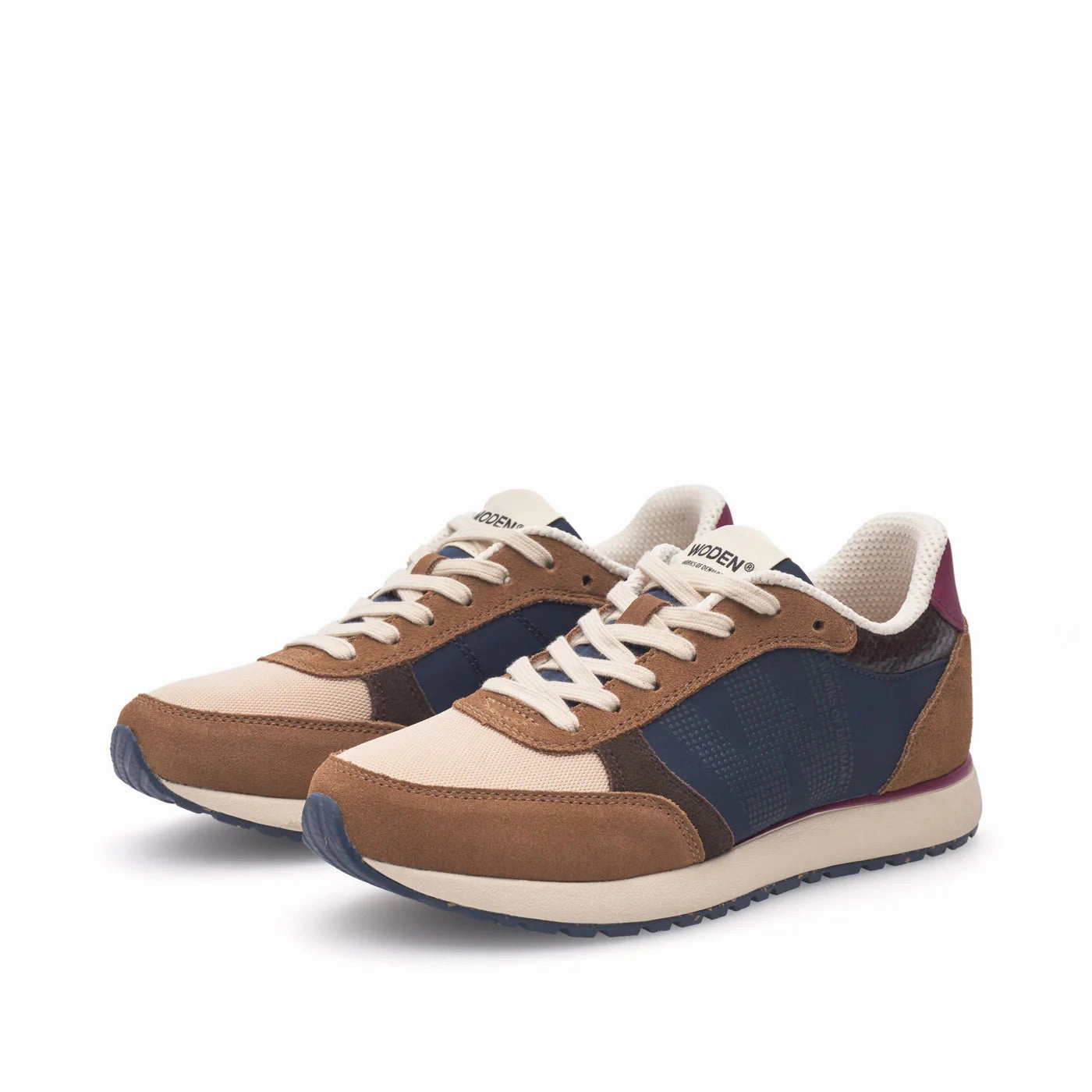 Fashionable Fit Woden Women's Ronja Sneaker in Caramel Multi