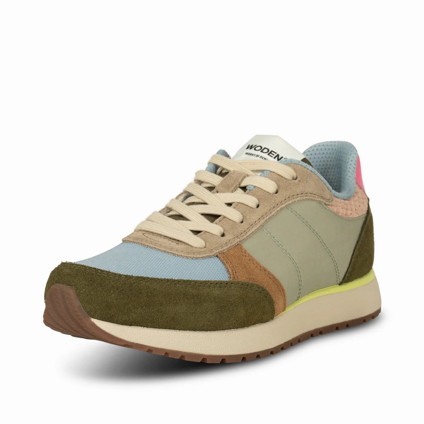 Woden Women's Ronja Sneaker in Stone Multi Form Fit