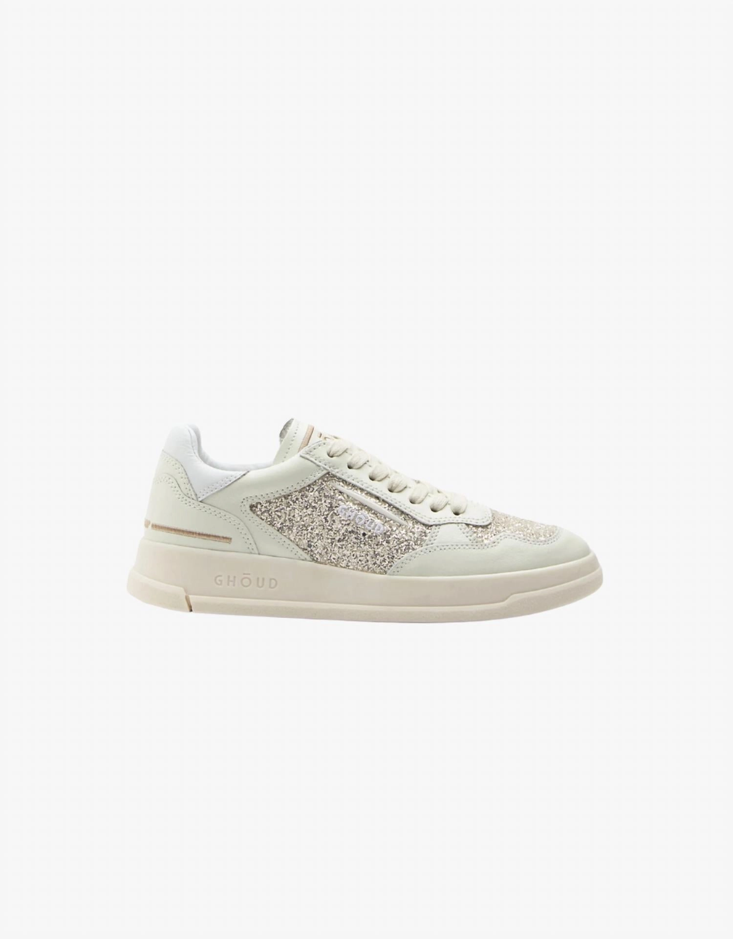 Sophisticated Look Wome's Tweener Low Sneakers In Glitter Ivory Platinum