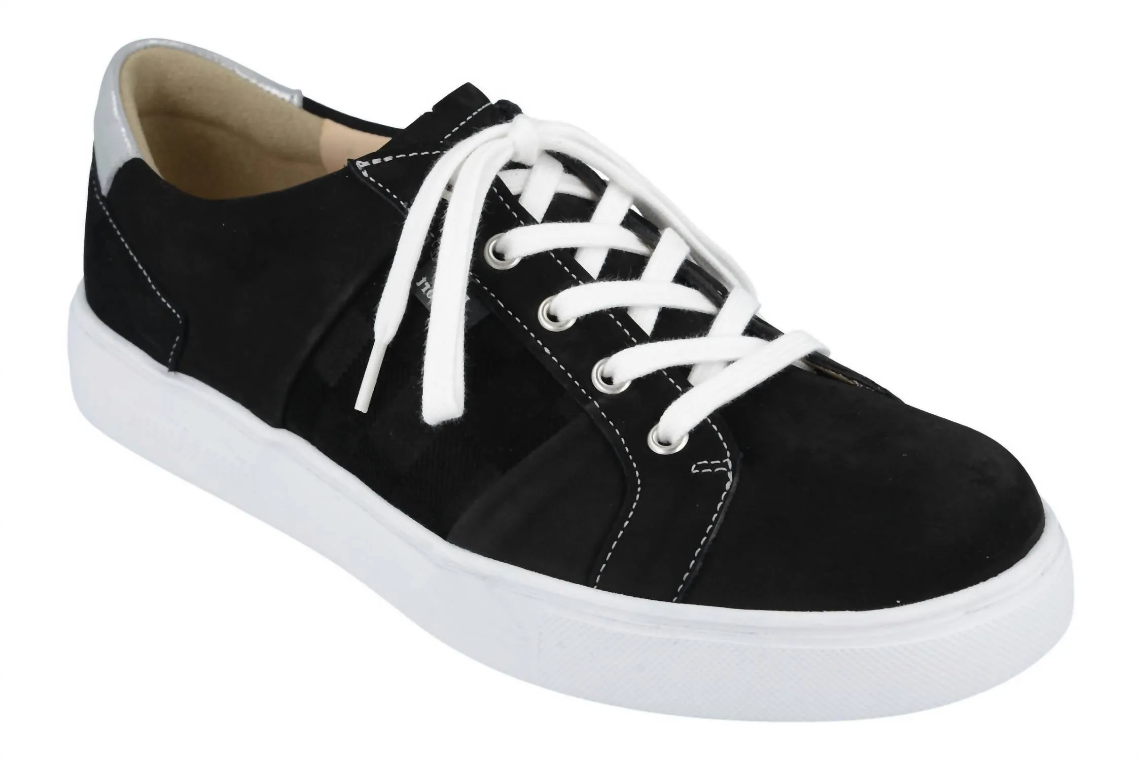Supportive support Elastic Lacing Women Omaha Sneakers In Black