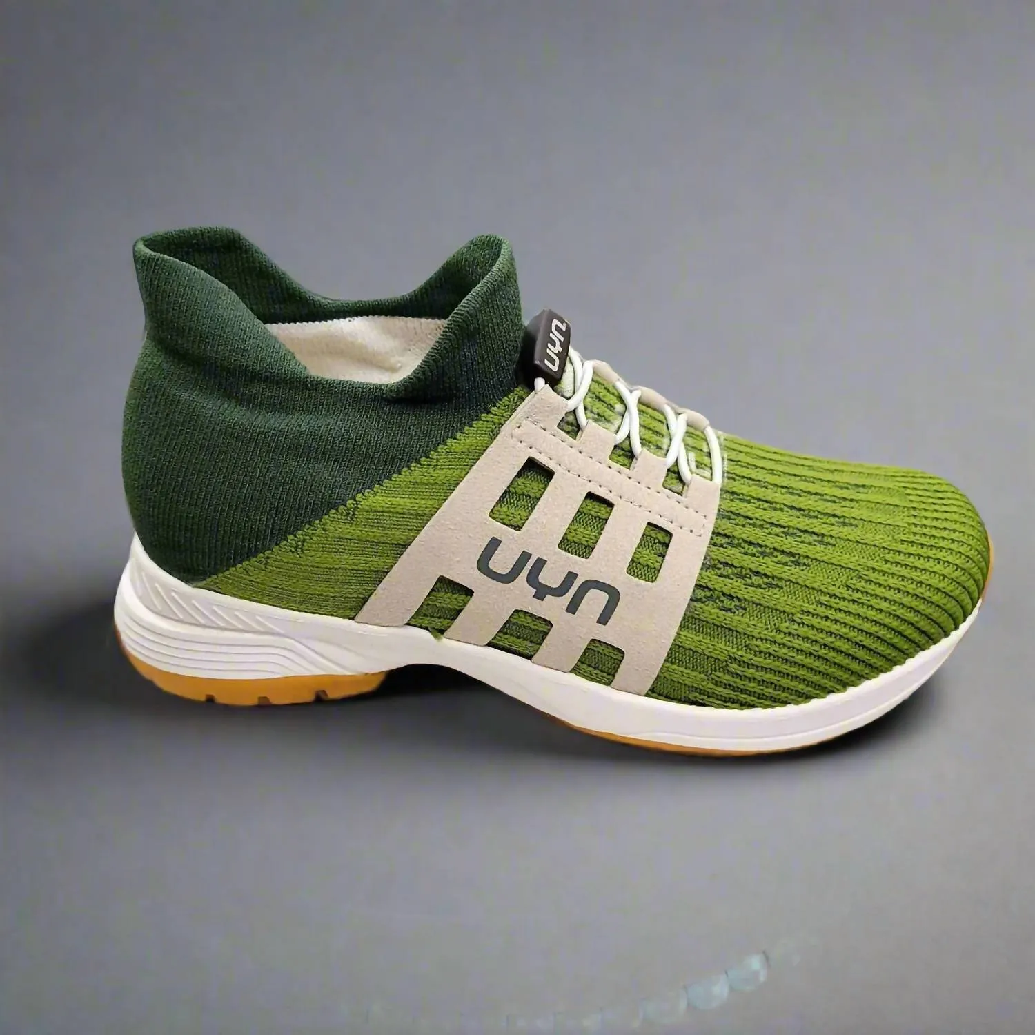 Elastic Collar Design Women Washi Sneakers In Olive Green