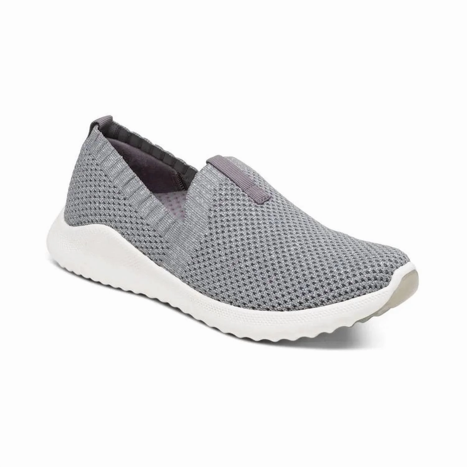 Adjustable Lace Lock Motion Friendly Women Angie S/o Sneakers In Grey