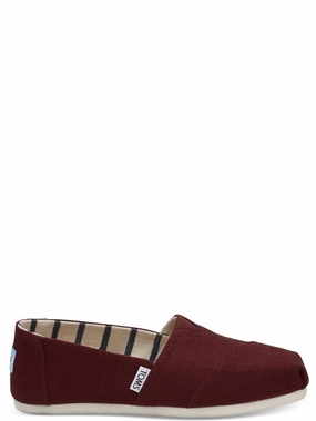 Women Classic Alpargatas Sneakers In Black Cherry Impact-absorbing durability