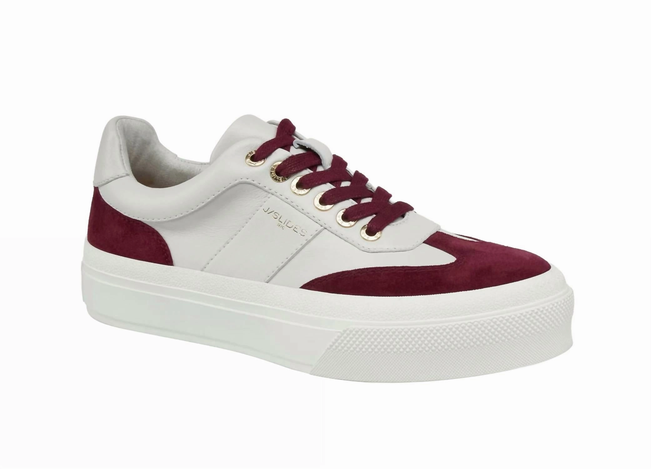 Memory Foam Padding Women Gabbie Sneaker In Wine/white