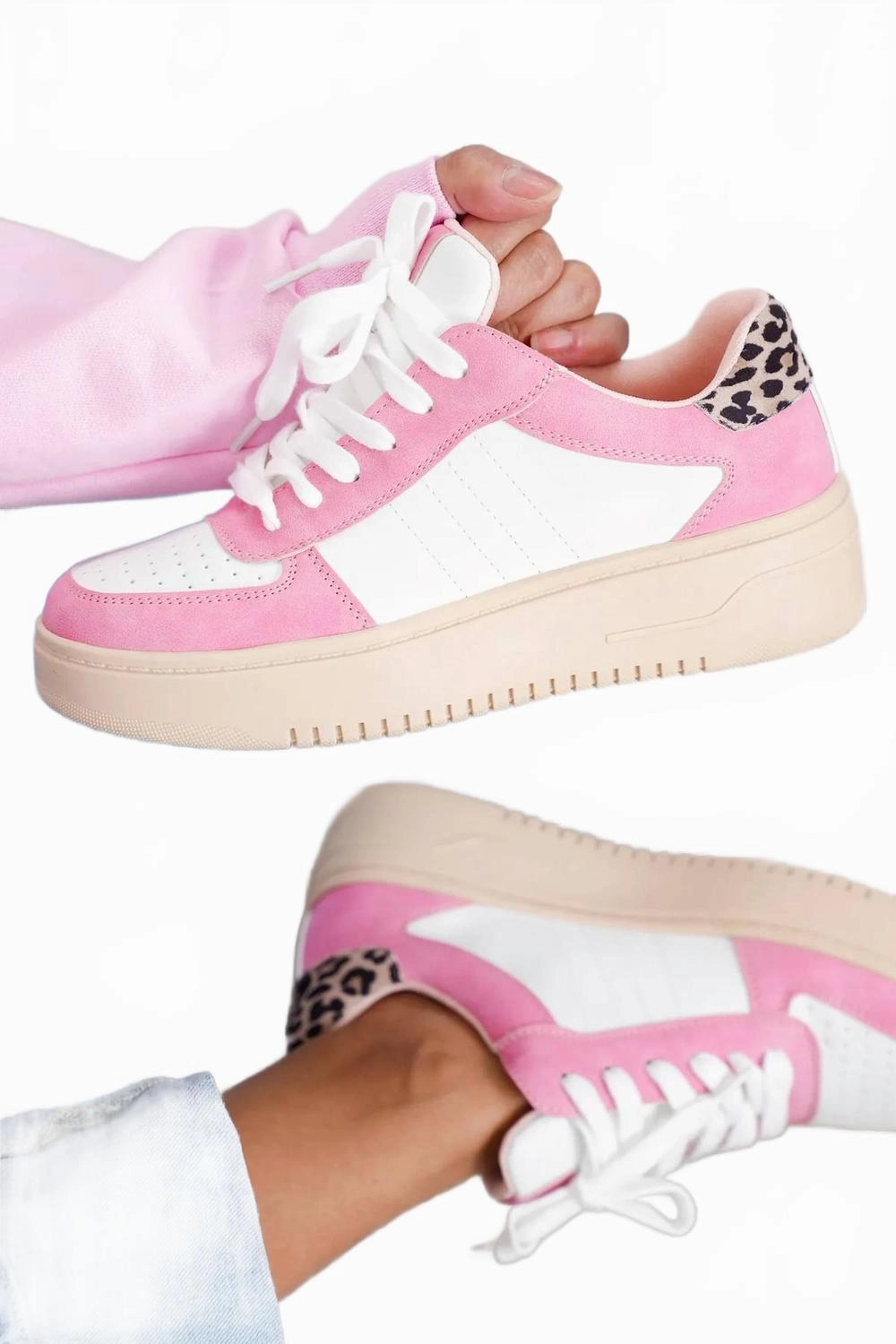 HeelCushioning RemovableInsole Women Pregame Sneakers In Pink