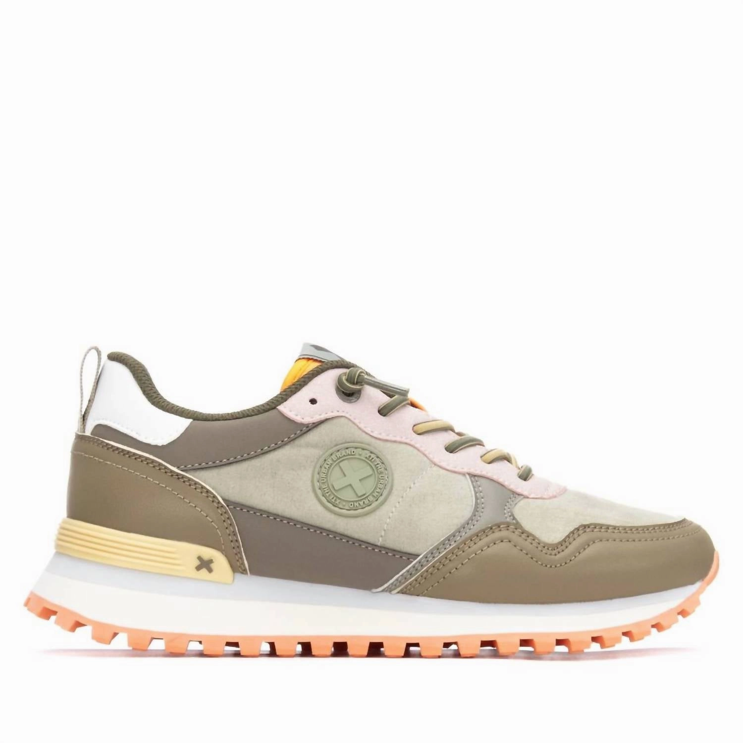 Kinetic Stability Women's 144156 Round Toe Sneakers In Kakhi