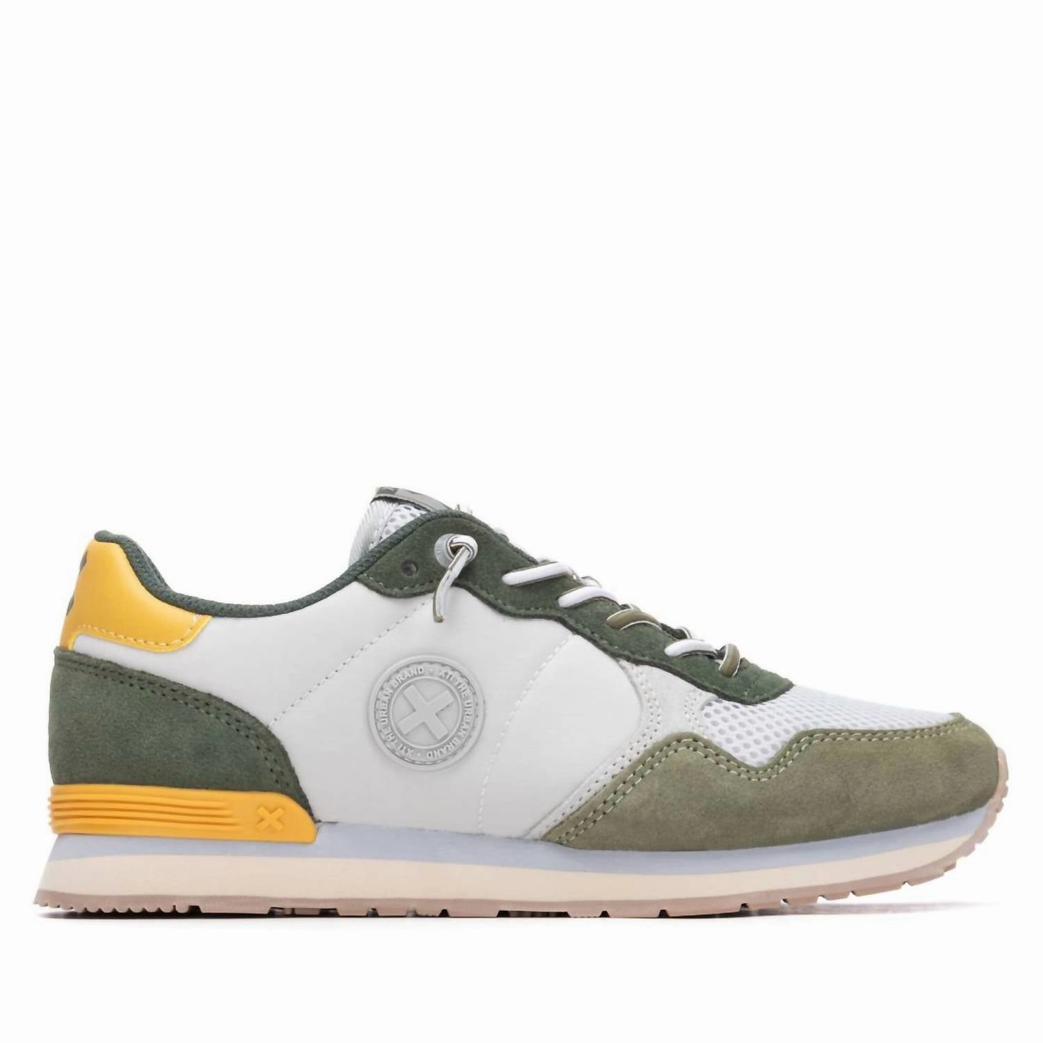 Women's 144164 Round Toe Sneakers In Kakhi Off-Road Ready