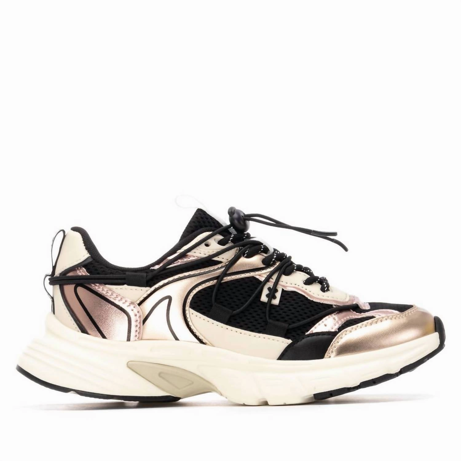 Women's 144534 Round Toe Sneakers In Black Foot Fit