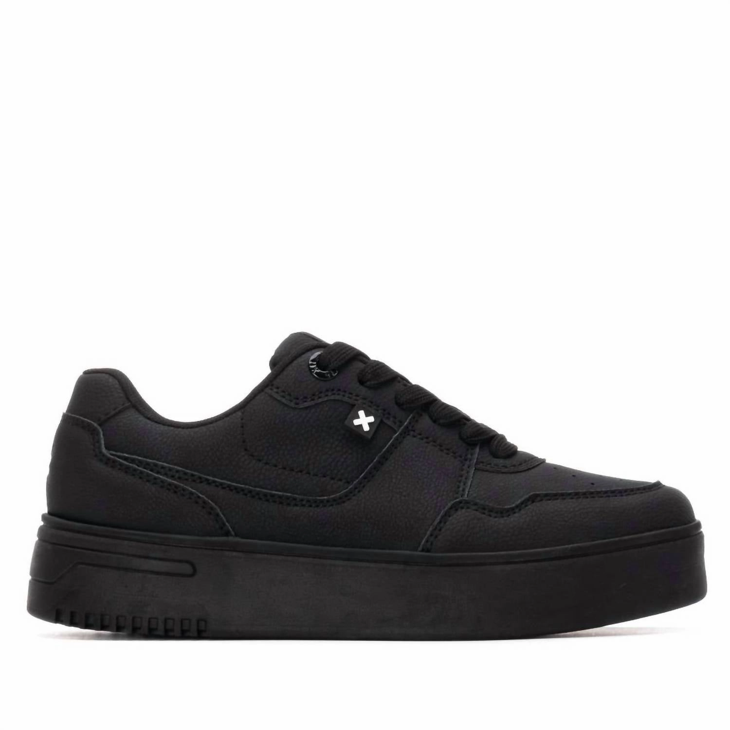 Stylish Women's 144535 Round Toe Sneakers In Black