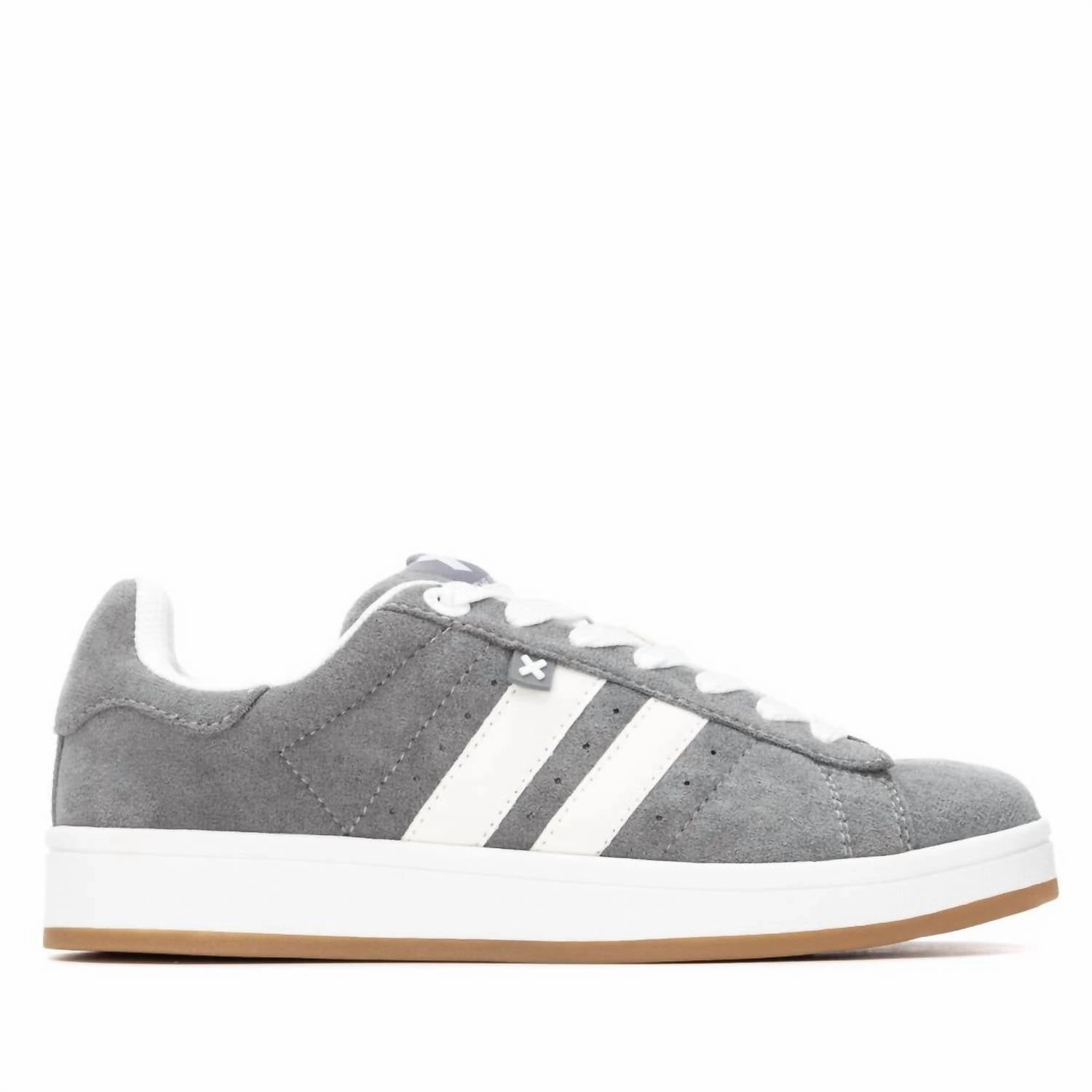 Women's 144545 Round Toe Sneakers In Grey Comfort Rating